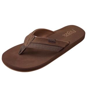 Flojos Men's Chestnut Brown Thong Sandals Sz 11